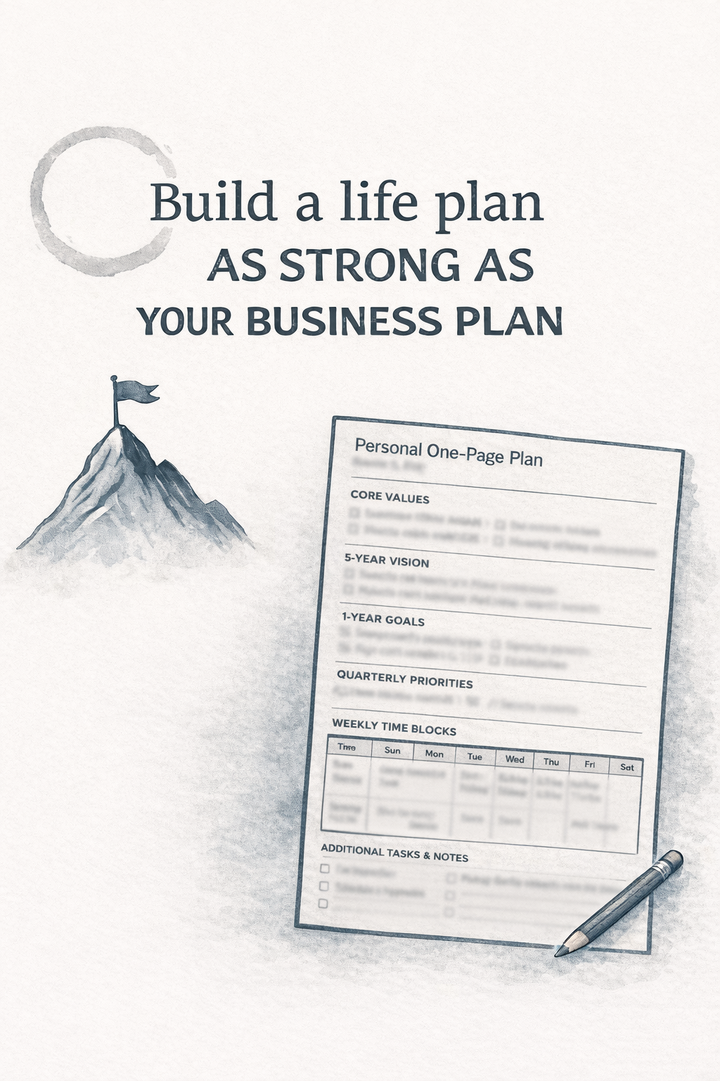 Build a life plan as strong as your business plan